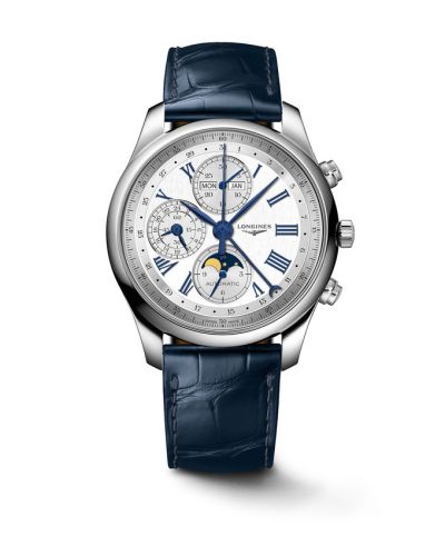 Longines Master Collection 42 Chronograph Calendar Stainless Steel Silver