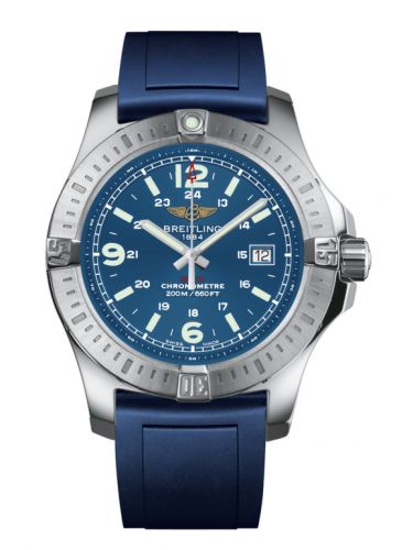 Breitling Colt Quartz Mariner Blue Rubber Pin