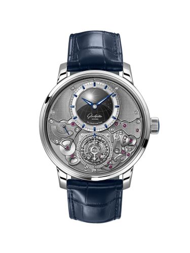 Glashütte Original Senator Chronometer Flyback Tourbillon Platinum Silver