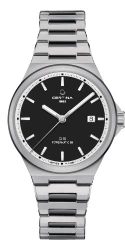 Certina DS-7 Powermatic 80 Stainless Steel Black Bracelet