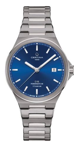 Certina DS-7 Powermatic 80 Titanium Blue Bracelet