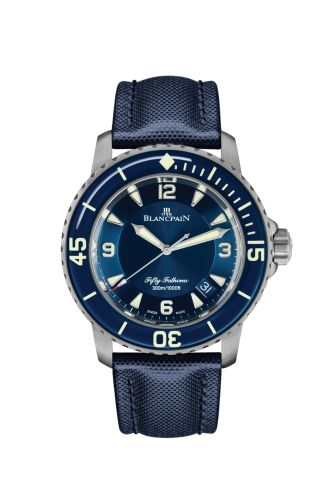 Blancpain Fifty Fathoms Titanium Blue Sailcloth