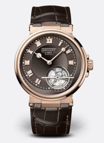 Breguet Marine Tourbillon 5577 Rose Gold Slate Alligator
