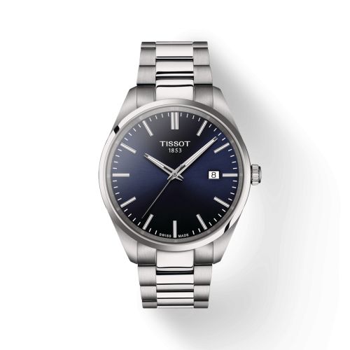 Tissot PR 100 Quartz 40 Stainless Steel Blue Bracelet