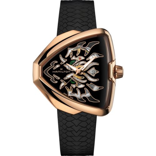 Hamilton Ventura Elvis80 Skeleton Dragon Rose Gold