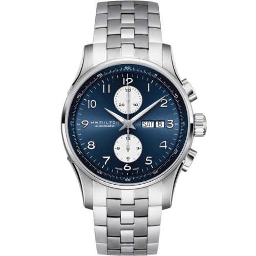 Hamilton Jazzmaster Maestro Chronograph 45 Stainless Steel Blue Bracelet