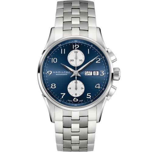 Hamilton Jazzmaster Maestro Chronograph 41 Stainless Steel Blue Bracelet