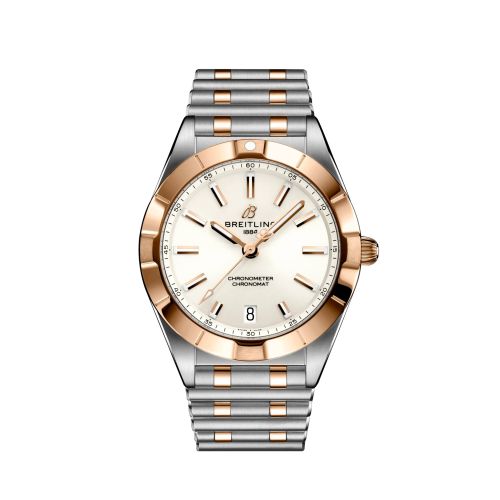 Breitling Chronomat 32 Stainless Steel Red Gold White Rouleaux