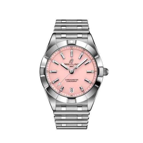 Breitling Chronomat 32 Stainless Steel Pink - Diamond Rouleaux