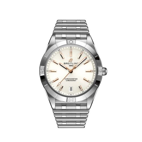 Breitling Chronomat Automatic 36 Stainless Steel White - Diamond Rouleaux