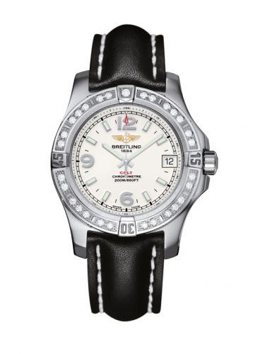 Breitling Colt 36 Diamond Stratus Silver Calf