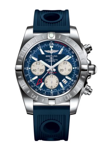 Breitling Chronomat 44 GMT Stainless Steel Metallica Blue Rubber