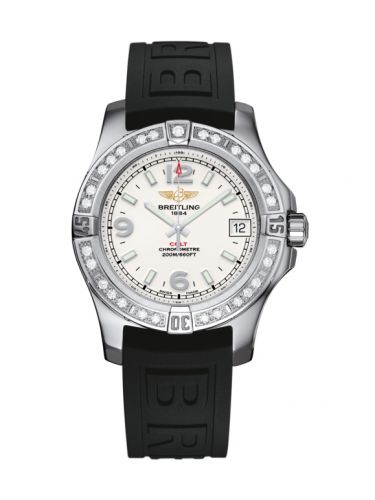 Breitling Colt 36 Diamond Stratus Silver Rubber