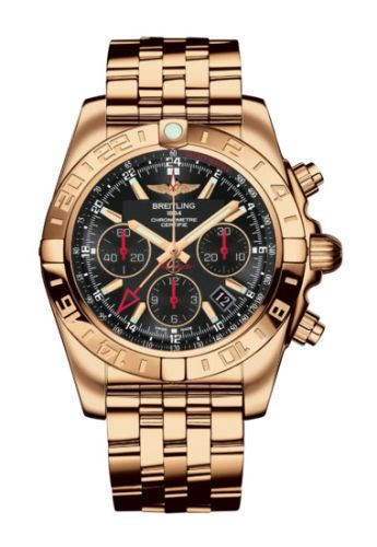 Breitling Chronomat 44 GMT Rose Gold Black Bracelet