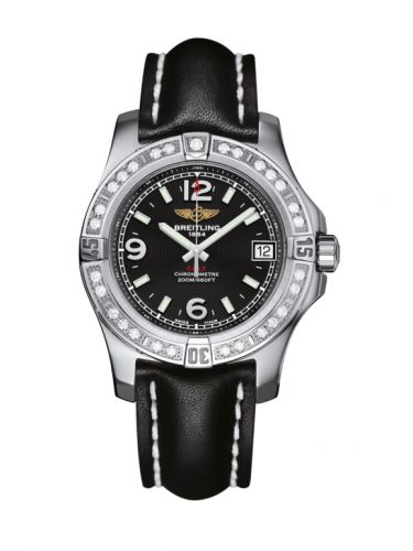 Breitling Colt 36 Diamond Volcano Black Calf