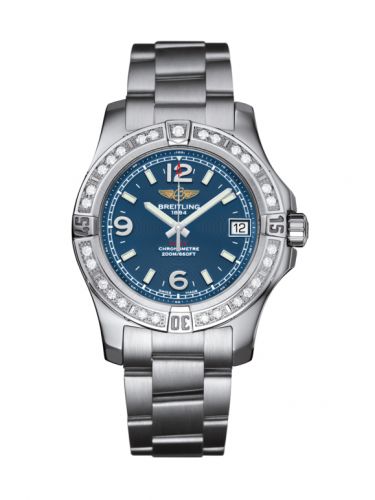 Breitling Colt 36 Diamond Mariner Blue Bracelet