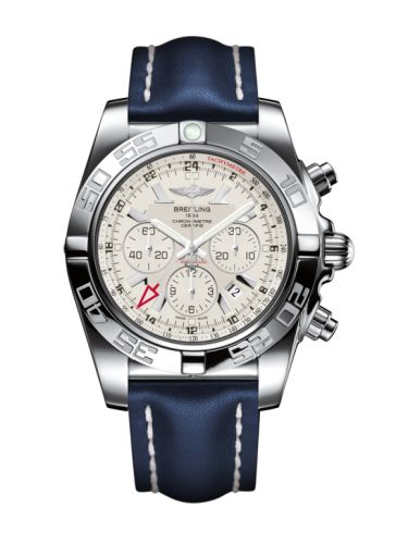 Breitling Chronomat 47 GMT Stainless Steel Sierra Silver Calf