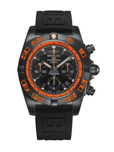 Breitling Chronomat 44 Blacksteel Raven Rubber