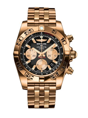 Breitling Chronomat 44 Rose Gold Onyx Black Bracelet