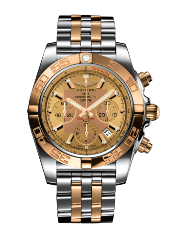 Breitling Chronomat 44 Stainless Steel Rose Gold Golden Sun Bracelet