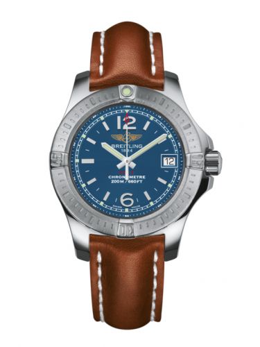 Breitling Colt Lady Mariner Blue Calf Pin