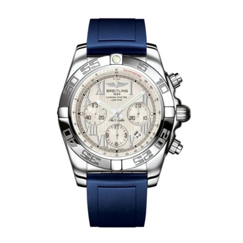 Breitling Chronomat 44 Stainless Steel Sierra Silver Roman Rubber