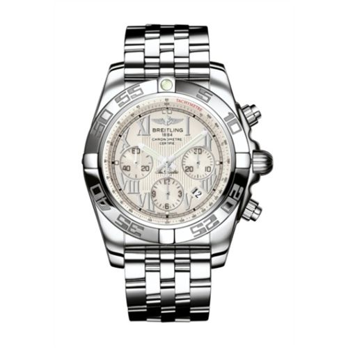 Breitling Chronomat 44 Stainless Steel Sierra Silver Roman Bracelet