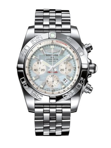Breitling Chronomat 44 Stainless Steel Gray Pearl Bracelet