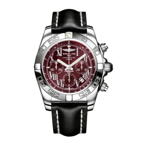Breitling Chronomat 44 Stainless Steel Mirage Red Calf