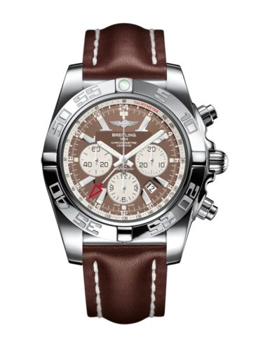 Breitling Chronomat 47 GMT Stainless Steel Metallica Brown Calf