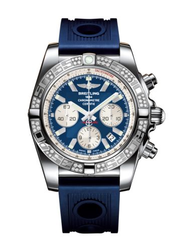 Breitling Chronomat 44 Stainless Steel Diamond Metallica Blue Rubber