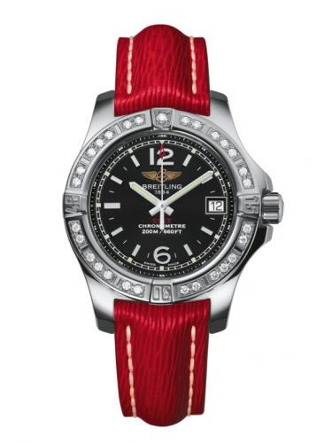Breitling Colt Lady Diamond Volcano Black Sahara Pin