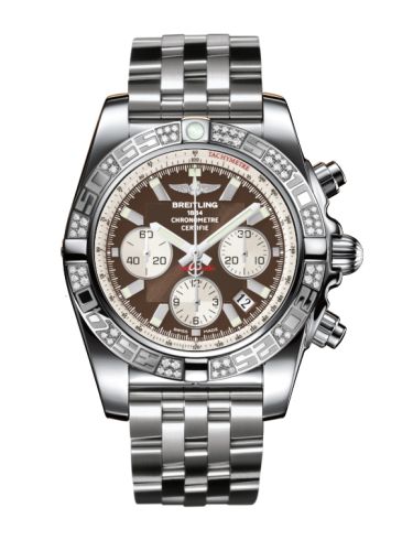 Breitling Chronomat 44 Stainless Steel Diamond Metallica Brown Bracelet
