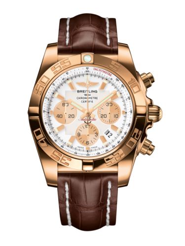 Breitling Chronomat 44 Rose Gold Antarctica White Croco