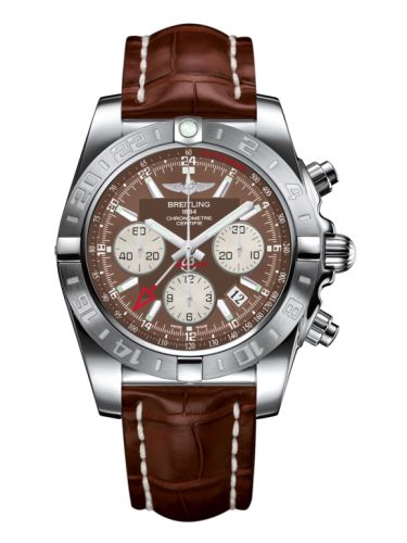 Breitling Chronomat 44 GMT Stainless Steel Metallica Brown Croco
