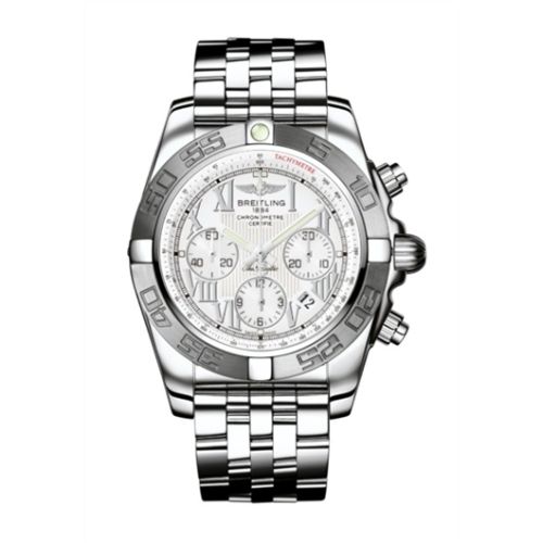 Breitling Chronomat 44 Stainless Steel White - Roman Bracelet
