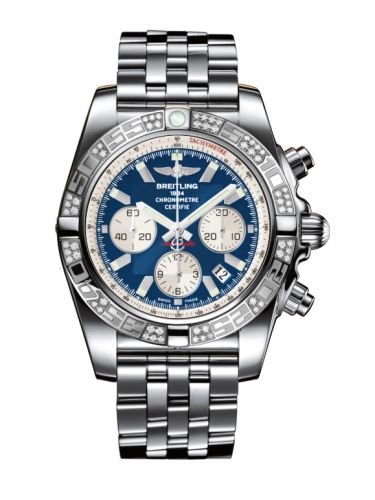 Breitling Chronomat 44 Stainless Steel Diamond Metallica Blue Bracelet