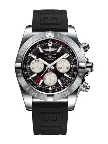 Breitling Chronomat 44 GMT Stainless Steel Onyx Black Rubber