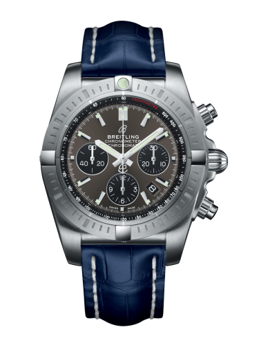 Breitling Chronomat B01 Chronograph 44 Stainless Steel Blackeye Grey Croco Pin