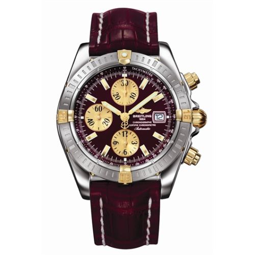Breitling Chronomat Evolution Stainless Steel Yellow Gold Black