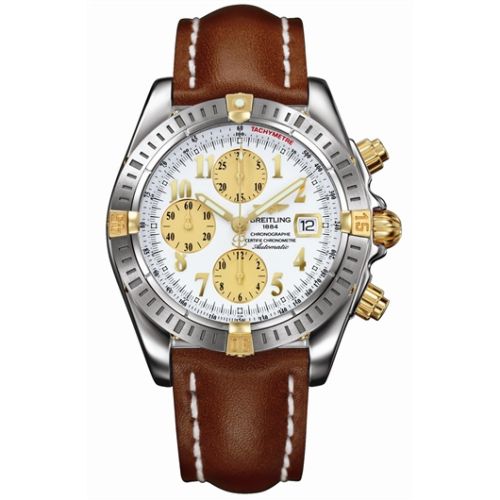 Breitling Chronomat Evolution Stainless Steel Yellow Gold White