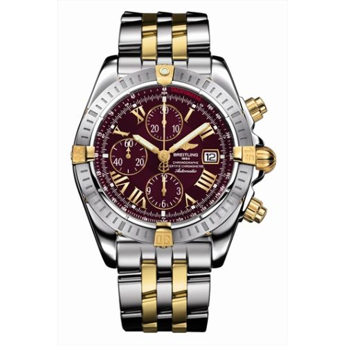 Breitling Chronomat Evolution Stainless Steel Yellow Gold Black - Roman