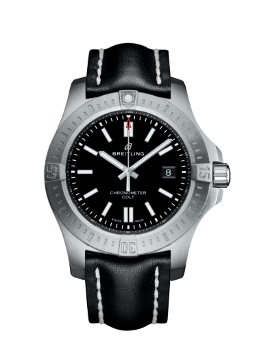 Breitling Chronomat Colt 44 Automatic Black Calf Pin