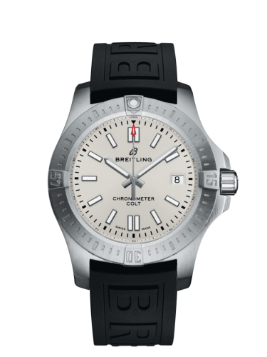 Breitling Chronomat Colt 41 Automatic Silver Rubber Folding