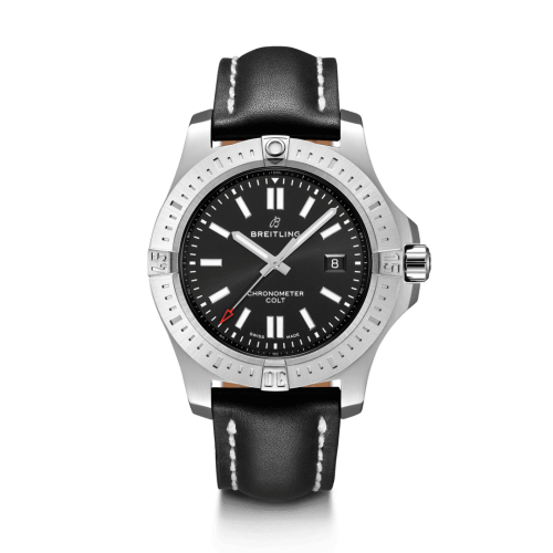 Breitling Chronomat Colt 44 Automatic Black Calf Folding