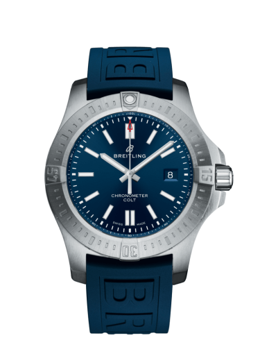 Breitling Chronomat Colt 44 Automatic Blue Rubber Folding