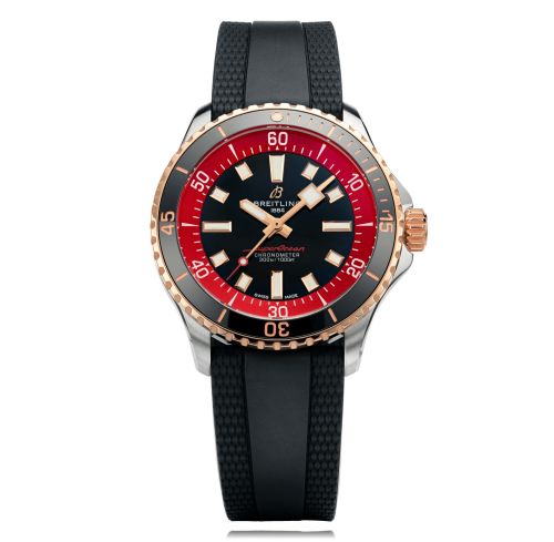 Breitling SuperOcean Automatic 42 Stainless Steel - Red Gold Black - Red Bucherer