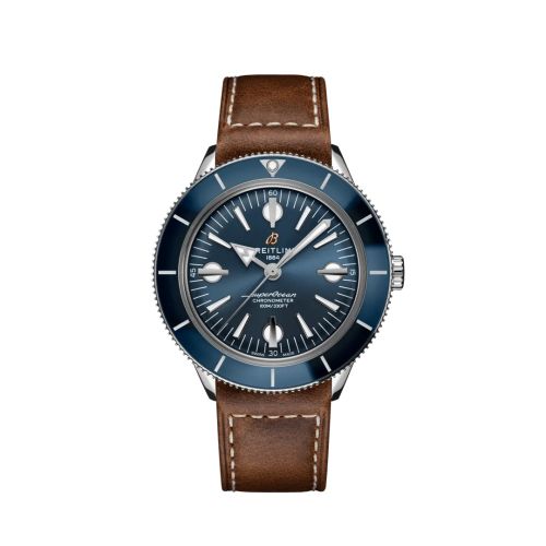 Breitling Superocean Heritage '57 Stainless Steel Blue Calf Folding