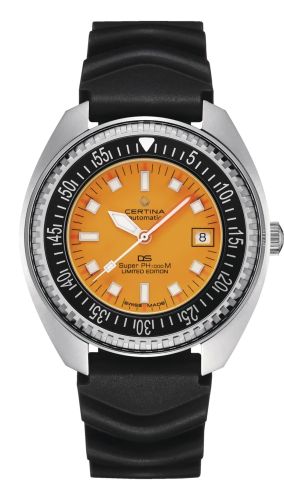 Certina DS Super PH1000M Stainless Steel Orange Rubber