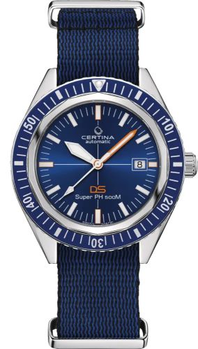 Certina DS Super PH500M Stainless Steel Blue Sea Turtle Conservancy